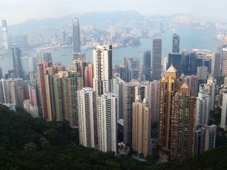 Обои вид, город, высота, гон-конг, view, the city, height, hong kong разрешение 2560x1600 Загрузить