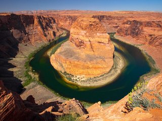 Обои река, скалы, каньон, аризона, river, rocks, canyon, az разрешение 2560x1600 Загрузить