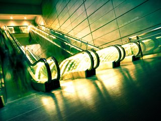 Обои свет, фото, эскалатор, robin de blanche, light, photo, escalator разрешение 1920x1200 Загрузить