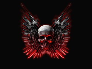 Обои оружие, череп, неудержимые, weapons, skull, the expendables разрешение 1920x1200 Загрузить