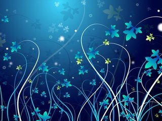 Обои цветы, вектор, узор, flowers, vector, pattern разрешение 1920x1200 Загрузить