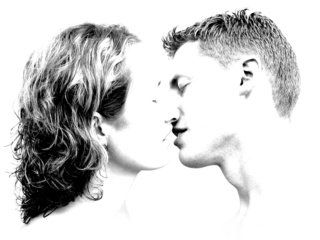 Обои девушка, любовь, мужчина, поцелуй, girl, love, male, kiss разрешение 1920x1200 Загрузить