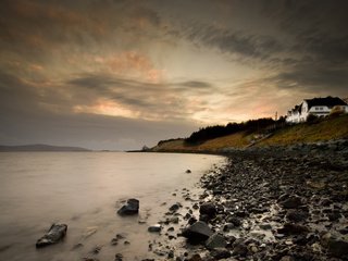 Обои камни, берег, море, шотландия, stones, shore, sea, scotland разрешение 2560x1600 Загрузить