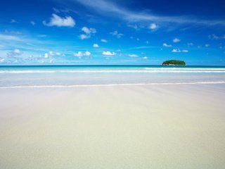 Обои море, песок, пляж, рай, sea, sand, beach, paradise разрешение 2560x1600 Загрузить