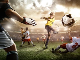 Обои футбол, спорт, детишки, football, sport, kids разрешение 1920x1200 Загрузить