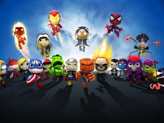 Обои герои, little big planet, комиксы, пародия, heroes, comics, parody разрешение 1920x1080 Загрузить