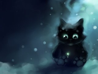 Обои снег, лапы, котенок, одиночество, apofiss, snow, paws, kitty, loneliness разрешение 1920x1080 Загрузить