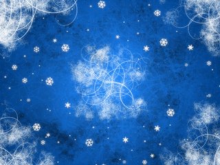 Обои новый год, снежинки, синий, узоры, завитки, new year, snowflakes, blue, patterns, curls разрешение 2560x1600 Загрузить