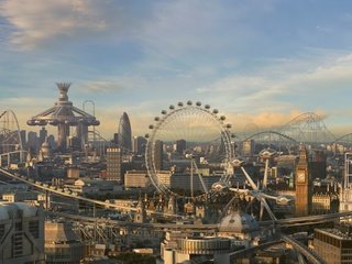 Обои парк, лондон, аттракционы, будущее, развлечений, park, london, rides, future, entertainment разрешение 1920x1440 Загрузить