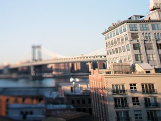 Обои нью-йорк, tilt-shift, бруклинский мост, new york, brooklyn bridge разрешение 1920x1200 Загрузить