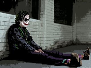 Обои джокер, темный рыцарь, хит леджер, joker, the dark knight, heath ledger разрешение 1920x1080 Загрузить