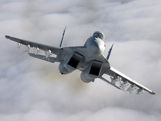 Обои самолет, истребитель, миг-35, the plane, fighter, the mig-35 разрешение 2560x1600 Загрузить