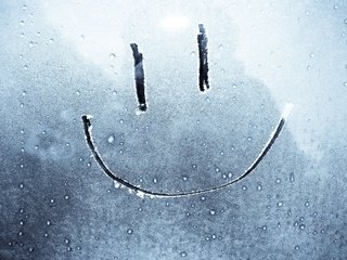 Обои улыбка, лёд, окно, стекло, смайлик, smile, ice, window, glass, smiley разрешение 2560x1600 Загрузить