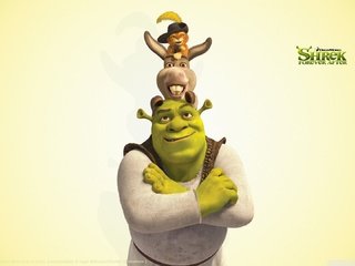 Обои кот, осел, шрек, cat, donkey, shrek разрешение 1920x1080 Загрузить