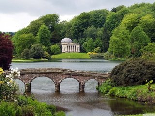 Обои река, парк, мост, пруд, каменный мост, river, park, bridge, pond, stone bridge разрешение 1920x1080 Загрузить