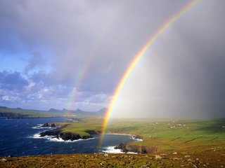 Обои река, берег, радуга, river, shore, rainbow разрешение 1920x1080 Загрузить