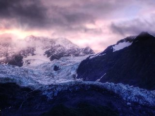 Обои облака, ледник, горы, снег, природа, зима, пейзаж, лёд, вершина, clouds, glacier, mountains, snow, nature, winter, landscape, ice, top разрешение 1920x1080 Загрузить