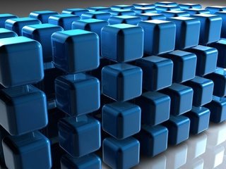 Обои кубики, модель, квадраты, кубы, синие, 3д, cubes, model, squares, cuba, blue, 3d разрешение 1920x1080 Загрузить