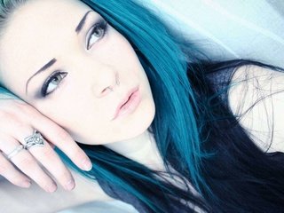 Обои девушка, кольцо, волосы, голубые, пирсинг, girl, ring, hair, blue, piercing разрешение 1920x1200 Загрузить