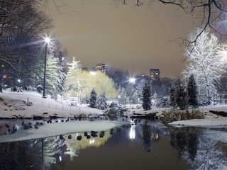 Обои gorod park derevya zima sneg stavok fonari, gorod park derevya sneg zima stavok fonari разрешение 4468x2979 Загрузить