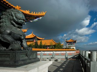 Обои небо, облако, дракон, дома, китай, скульптура, the sky, cloud, dragon, home, china, sculpture разрешение 2000x1509 Загрузить