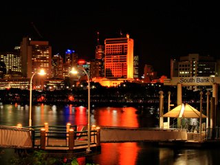 Обои вид на ночной город, the view of the city at night разрешение 1920x1080 Загрузить