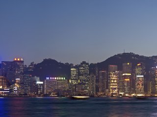 Обои панорама, океан, гонконг, panorama, the ocean, hong kong разрешение 9683x1600 Загрузить