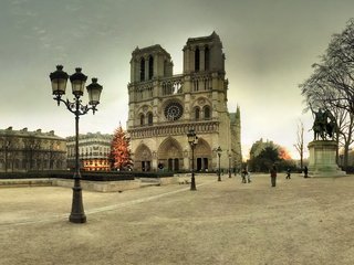 Обои париж, франция, собор парижской богоматери, paris, france, notre dame cathedral разрешение 1920x1200 Загрузить