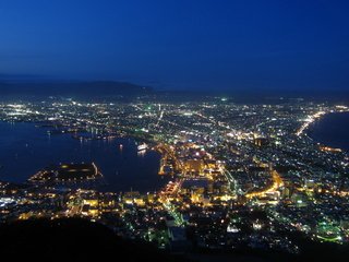 Обои огни, город, вид с самолета, lights, the city, the view from the plane разрешение 1920x1200 Загрузить