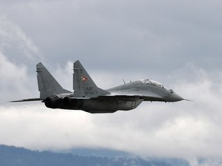 Обои самолет, полет, истребитель, многоцелевой, истебитель, миг-29, polyot, mig 29, the plane, flight, fighter, multipurpose, istrebitel, the mig-29 разрешение 2500x1806 Загрузить