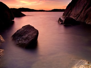 Обои скалы, закат, море, побережье, италия, сардиния, rocks, sunset, sea, coast, italy, sardinia разрешение 1920x1200 Загрузить