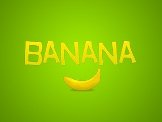 Обои zelyonyj, nadpis, minimalizm, banan, frukt разрешение 2560x1600 Загрузить