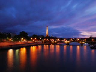 Обои ночь, париж, night, paris разрешение 3872x2592 Загрузить