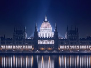 Обои венгрия, будапешт, здание парламента, hungary, budapest, the parliament building разрешение 1920x1080 Загрузить