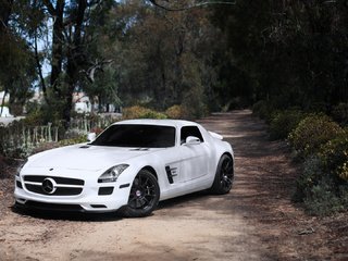 Обои белый, белая, мерседес бенц, слс амг, white, mercedes benz, sls amg разрешение 1920x1080 Загрузить