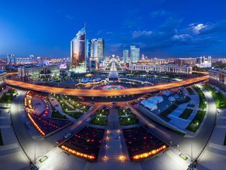 Обои панорама, казахстан, астана, panorama, kazakhstan, astana разрешение 1920x1080 Загрузить