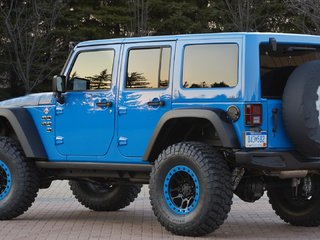 Обои голубой, тюнинг, джип, blue, tuning, jeep разрешение 1920x1080 Загрузить