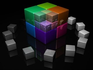 Обои разноцветные кубики, colorful cubes разрешение 1920x1080 Загрузить