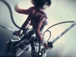 Обои арт, mikasa ackerman, shingeki no kyojin, attack on titan, вторжение титанов, art, the invasion of the titans разрешение 1920x1200 Загрузить