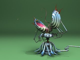 Обои механическая венерина мухоловка, mechanical venus flytrap разрешение 1920x1200 Загрузить