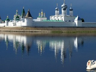 Обои макарьевский монастырь, нижегородская область, macarius monastery, nizhny novgorod oblast разрешение 1920x1080 Загрузить