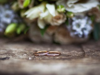 Обои макро, букет, кольца, свадьба, macro, bouquet, ring, wedding разрешение 4008x2671 Загрузить