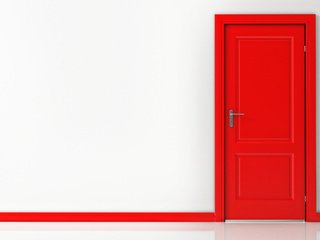 Обои интерьер, красная, дверь, interior, red, the door разрешение 2880x1800 Загрузить