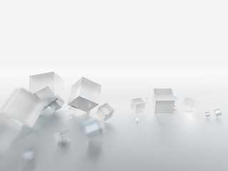 Обои кубики, белый фон, белые, 3d-графика, cubes, white background, white, 3d graphics разрешение 2048x1280 Загрузить