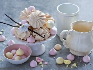 Обои сладости, сладкое, зефир, натюрморт, anna verdina, безе, меренги, sweets, sweet, marshmallows, still life, meringue разрешение 2000x1331 Загрузить