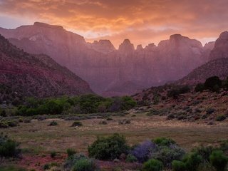 Обои небо, горы, камни, пейзаж, штат аризона, national monument, the sky, mountains, stones, landscape, arizona разрешение 2048x1320 Загрузить