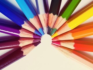 Обои радуга, карандаши, цветные, полукруг, канцпринадлежности, rainbow, pencils, colored, semicircle, conspriacies разрешение 1920x1080 Загрузить