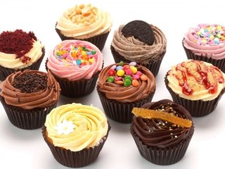 Обои десерт, кексы, маффины, крем, dessert, cupcakes, muffins, cream разрешение 1920x1200 Загрузить