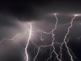 Обои молния, гроза, lightning, the storm разрешение 1920x1080 Загрузить