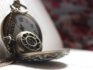 Обои часы, книга, цепочка, страницы, watch, book, chain, page разрешение 5184x3456 Загрузить